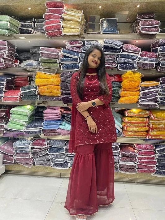 Festival Wear Designer Beautiful Sharara For Womens 12-HK