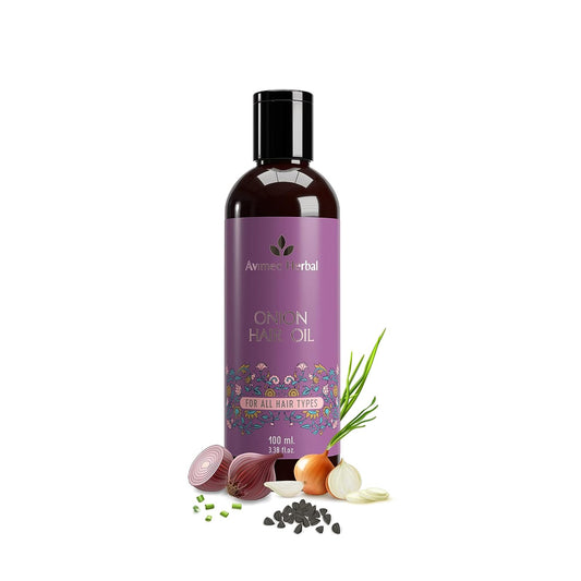 Avimee Herbal Onion Hair Oil  For Long & Strong Hair  100 ml