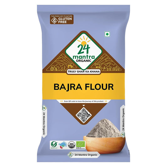 24 Mantra Organic Bajra (Pearl Millet) Flour - 500gm
