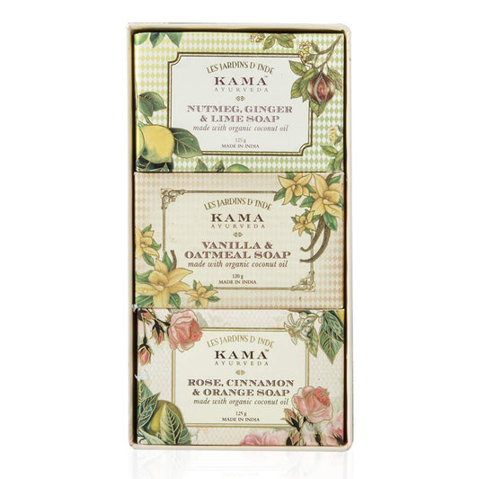 Kama Ayurveda Natural Soap Gift Box - 375 gm