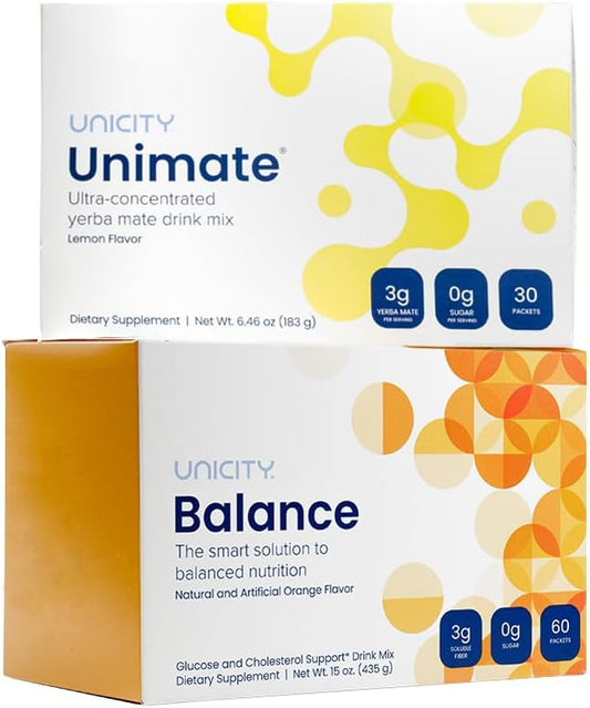 Unicity Feel Great Balance System – 60 Pack Lemon Flavored Drink Mix