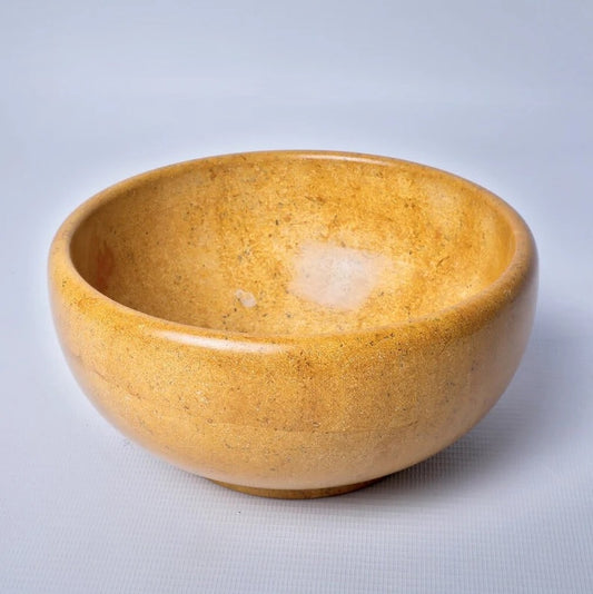 Yellow Desert Marble Handcrafted Bowl