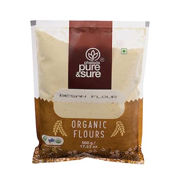 Pure and Sure Organic Gram Flour (Besan) - 500 gm
