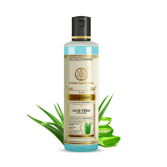 Khadi Natural Face Wash with Aloe Vera Scrub - 210ml