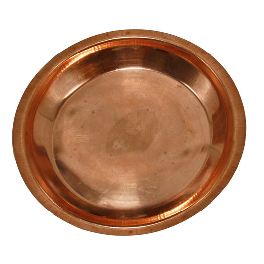 Pure Copper Pooja Plate | Thali Poojan Plate