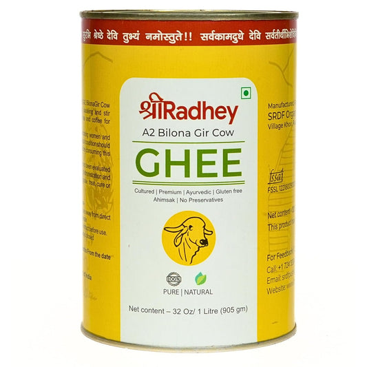 Shreeradhey A2 Bilona Gir Cow Ghee - 1 L