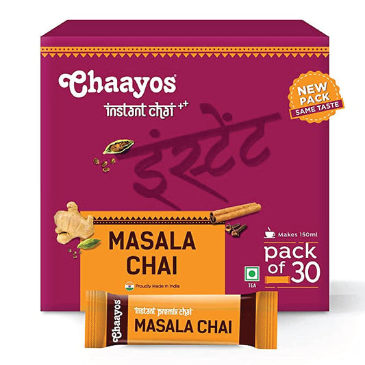 Chaayos Instant Tea Premix Masala Chai Sachets - 30 Sachets