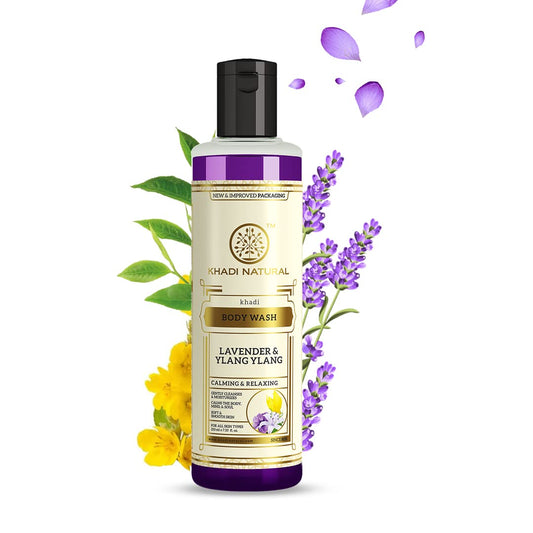 Khadi Natural Lavender & Ylang Ylang Herbal Body Wash-210ml