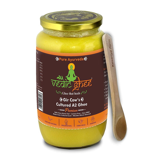 Vedic Ghee Gir Cow's Cultured A2 Ghee - 1000 ml