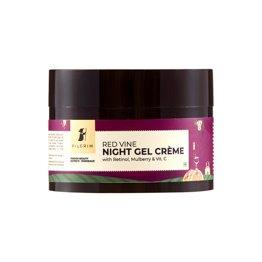 Pilgrim French Red Vine Anti Aging Night Gel Cream - 50 gm