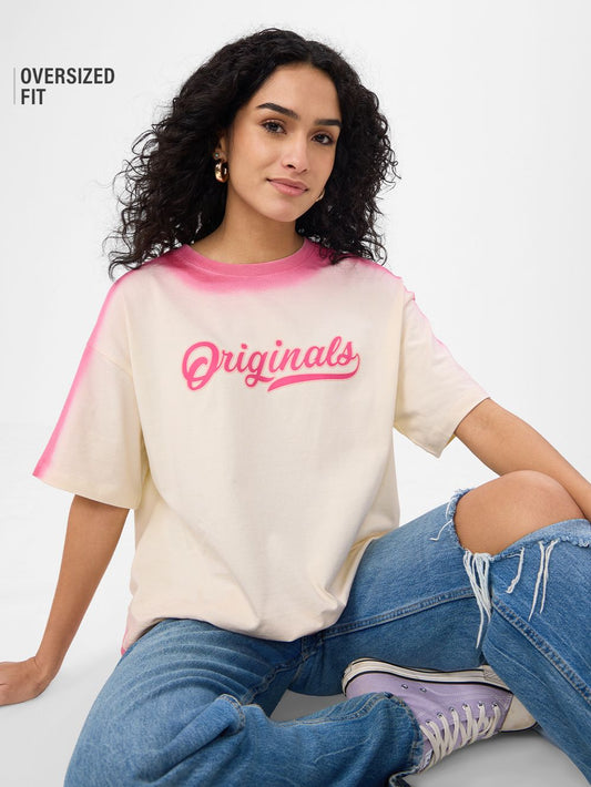 Pink Wash Women Oversized T-Shirts