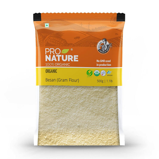 Pro Nature 100% Organic Gram Flour (Besan) - 500 gm