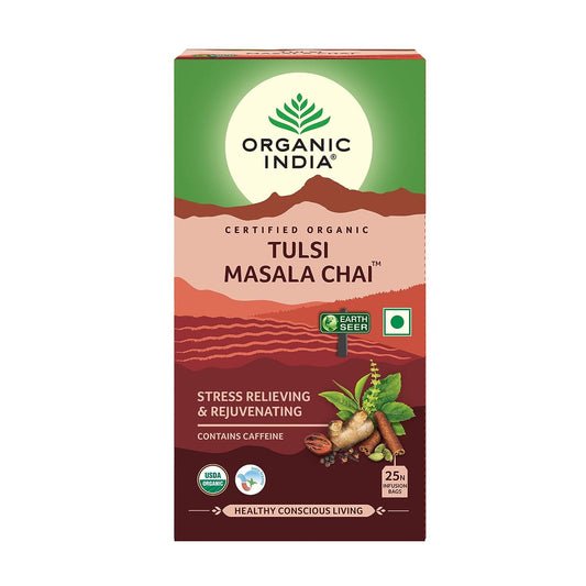 Organic India Tulsi Masala Chai 25 Tea Bags - Pack of 1