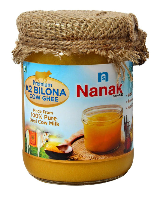 Nanak Desi A2 Bilona Cow Ghee - 500ml (Hand Churned, Vedic) - 500 ML
