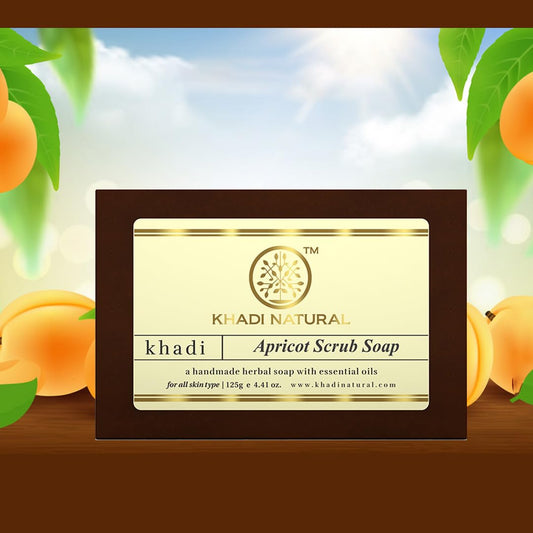 Khadi Natural Apricot Scrub Soap