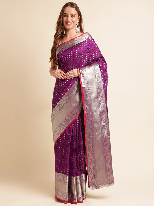 Banarasi Silk Saree With Unstitched Blouse
