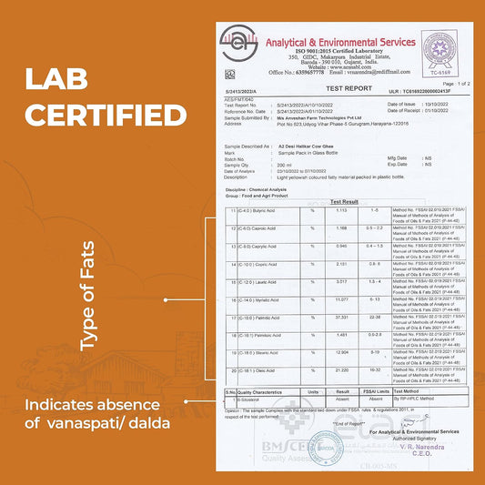 Anveshan A2 Desi Cow Ghee - 250 ml