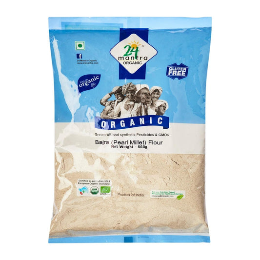 24 Mantra Organic Bajra (Pearl Millet) Flour - 500gm