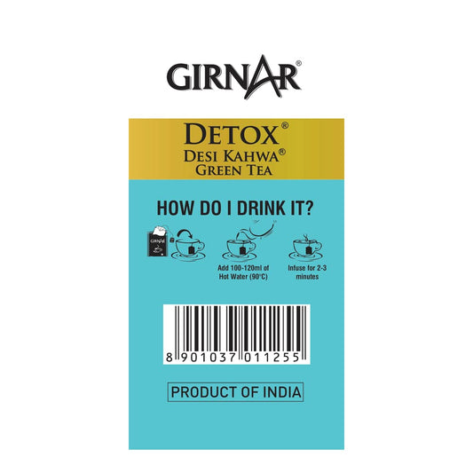 Girnar Detox Green Tea - Desi Kahwa - 36 Tea Bags