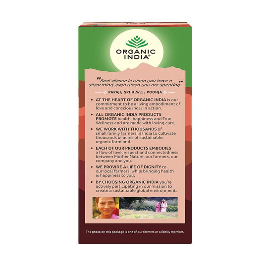 Organic India Tulsi Masala Chai 25 Tea Bags - Pack of 1