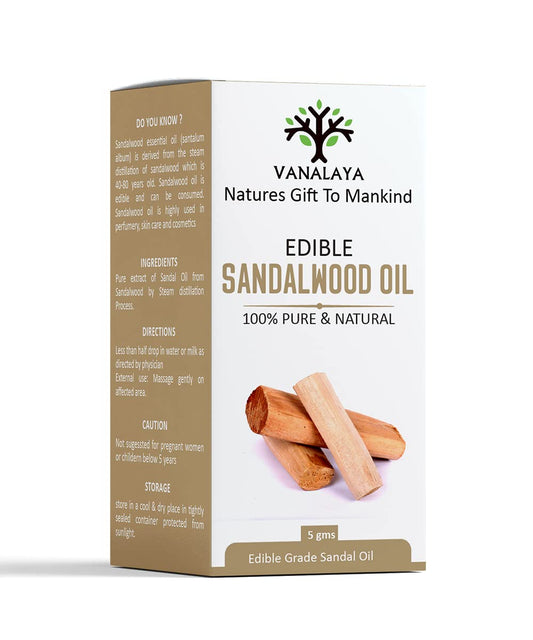 Vanalaya Edible Sandalwood Oil - 5 gm
