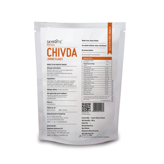 Skyroots Jowar Flakes Chivda - 100 Gm