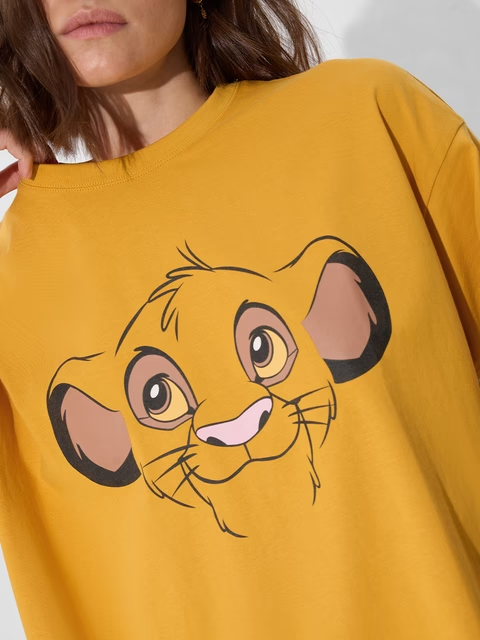 The Lion King Super Simba Women Oversized T-Shirts