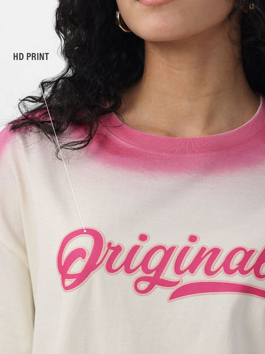 Pink Wash Women Oversized T-Shirts