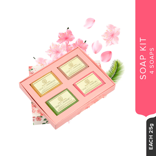 Khadi Natural Ayurvedic Soap Kit(Set Of 4)