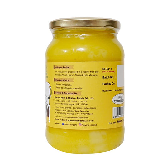 El World Organic A2 Cow Bilona Ghee - 500 ml