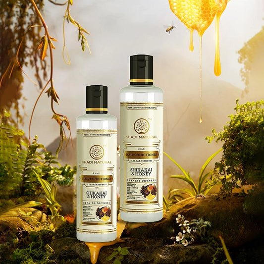 Khadi Natural Shikakai & Honey Hair Conditioner SLS Free - Pack of 2