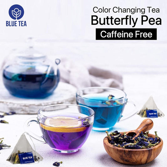 Blue Tea Butterfly Pea Cinnamon Herbal Tea Bags - 30 Teabags