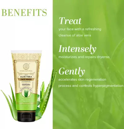 Khadi Natural Aloe Vera SLS & PARABEN FREE 100gm Face Wash