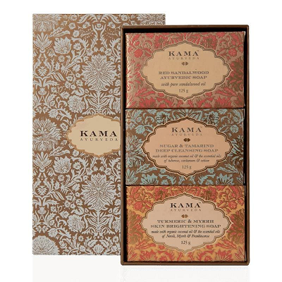 Kama Ayurveda Three Traditional Treatment Soap Box - 420 gm