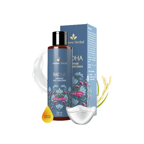 Avimee Herbal Radha Hair Conditioner for All Hair Type Makes Hair Silky Soft For Damaged & Weak Hair 200 ml