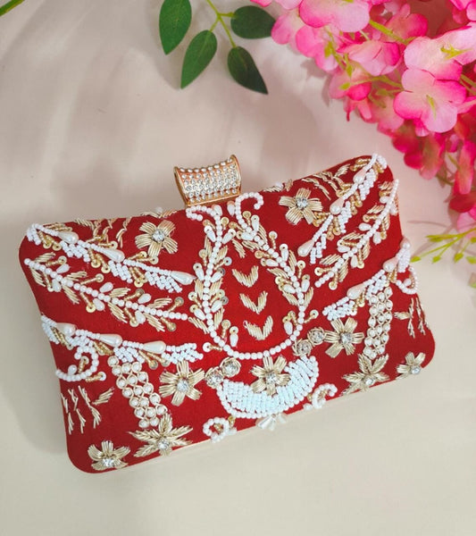 Bridal Embroidery Clutch