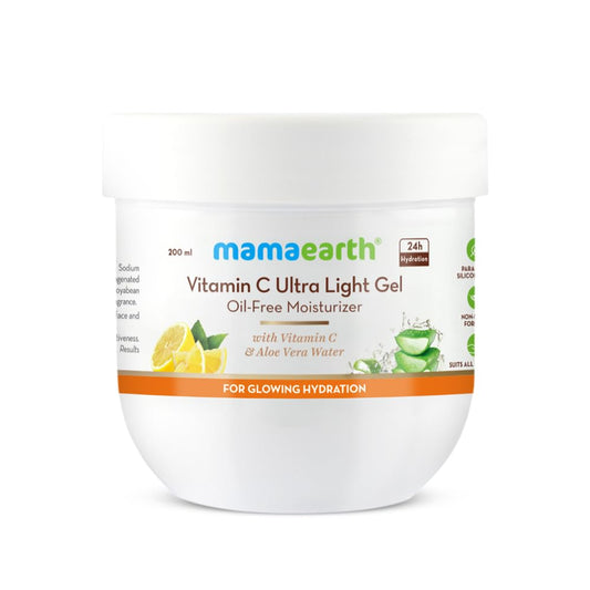 Mamaearth Vitamin C Gel Moisturizer - Lightweight, Oil-Free Hydration, 200ml