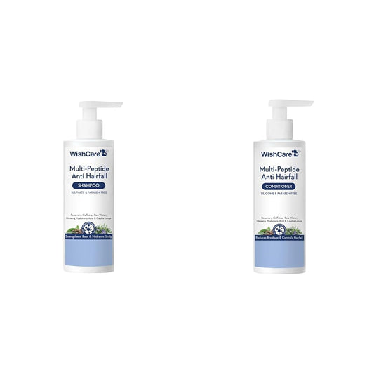 WishCare Multi Peptide Anti Hairfall Shampoo 250ml+ Conditioner 200ml