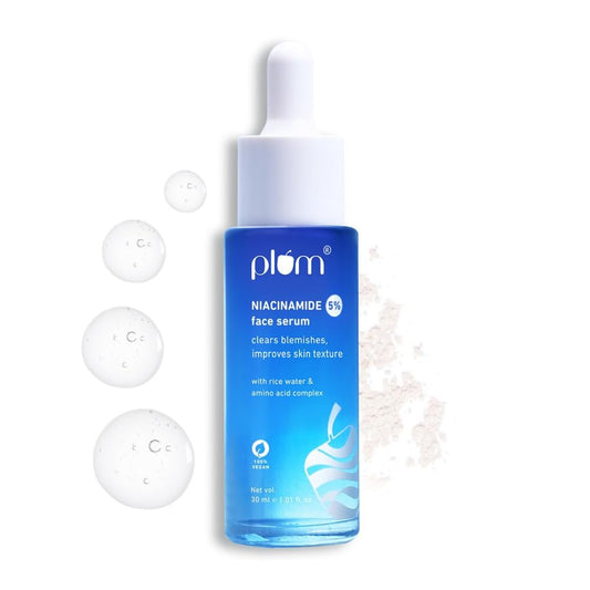 Plum 5% Niacinamide Face Serum – Hydrating & Brightening Formula for Smooth, Radiant Skin (30ml)