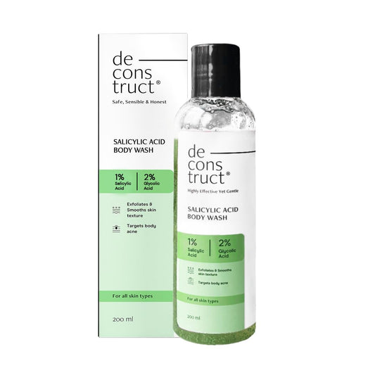 Exfoliating Body Wash with Salicylic & Glycolic Acid | Gentle Cleanser for Smooth & Refreshed Skin - 200ml