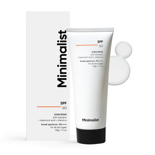 Minimalist Sunscreen SPF 60 PA ++++ | Broad Spectrum Sunscreen 50 gm