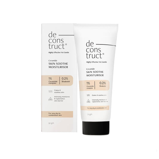 Deconstruct Skin Soothe Moisturizer | 1% Ceramides + 0.2% Bisabolol | 50 gm