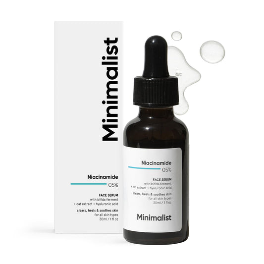 Minimalist Barrier Repair Niacinamide 5% Face Serum for Clear Glowing Skin-30ml