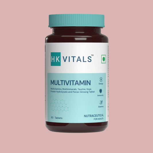 HealthKart HK Vitals Multivitamin – With Ginseng, Amino Acids & Daily Essential Nutrients (90 Tablets)