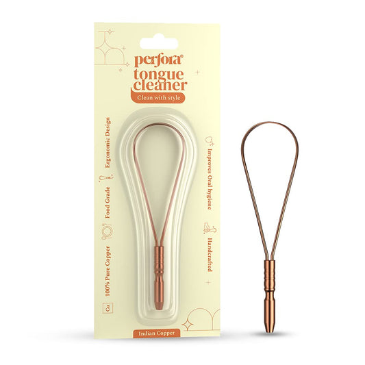 Perfora 100% Pure Copper Tongue Scraper for Oral Hygiene