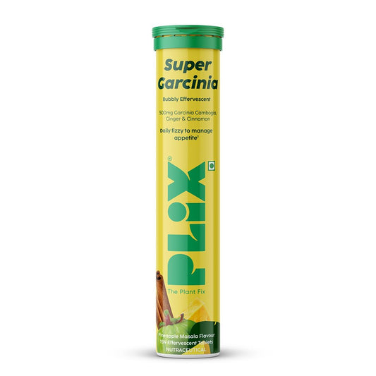 PLIX The Plant Fix Garcinia Bubbly Effervescent Ginger, Cinnamon -15 tabs