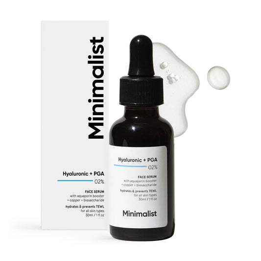 Minimalist 2% Hyaluronic Acid + PGA Serum Face Serum For Women & Men with Dry, Normal & Oily Skin | 30 ml
