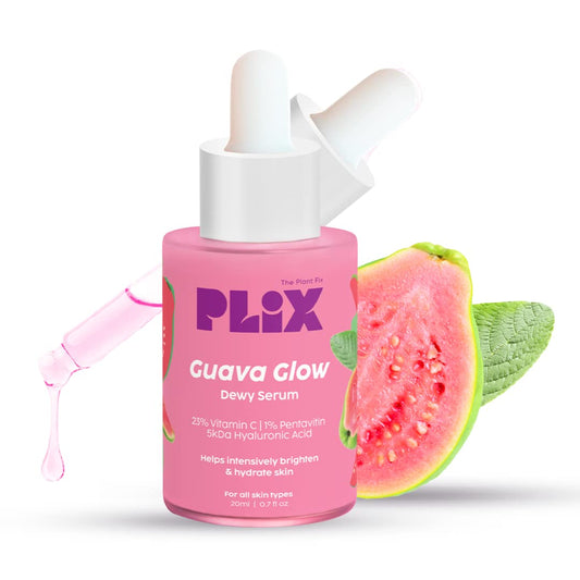 PLIX Skin Glow 15 Effervescent Tablets and Guava Serum - 30 ml Combo