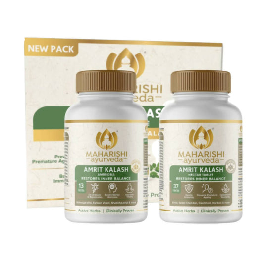 Maharishi Ayurveda Amrit Kalash - Dual Pack With Sugar Free Tablets -Combo