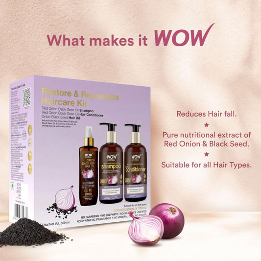 WOW Onion Hair Care Kit- 800 ml